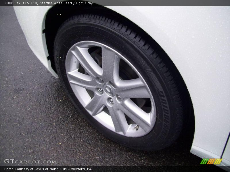 Starfire White Pearl / Light Gray 2008 Lexus ES 350