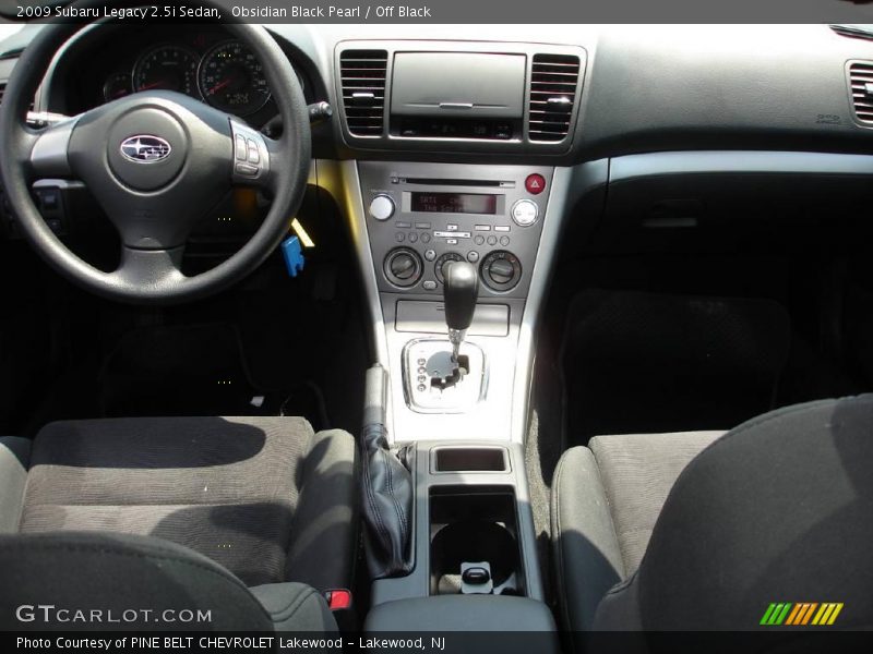 Obsidian Black Pearl / Off Black 2009 Subaru Legacy 2.5i Sedan