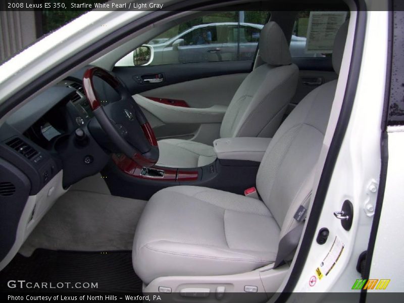 Starfire White Pearl / Light Gray 2008 Lexus ES 350