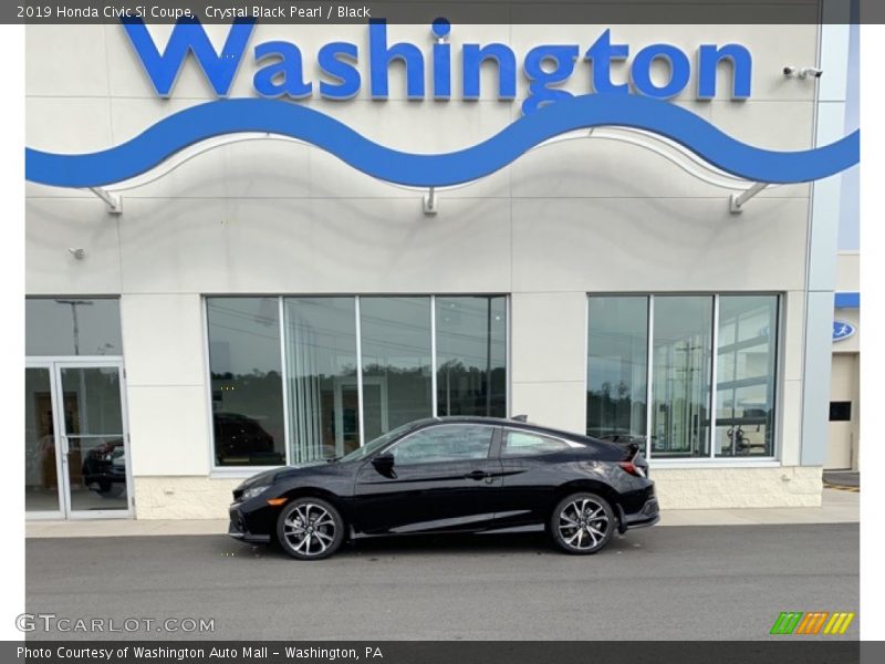 Crystal Black Pearl / Black 2019 Honda Civic Si Coupe