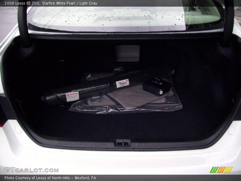 Starfire White Pearl / Light Gray 2008 Lexus ES 350