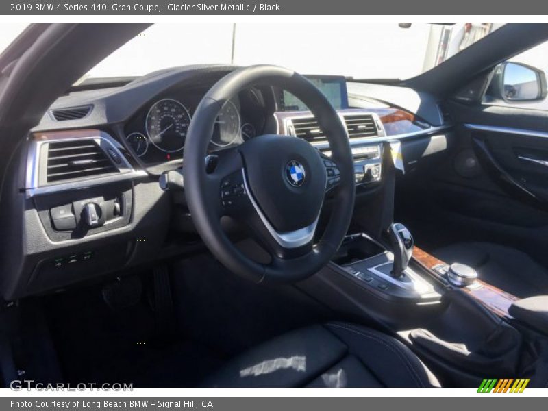Glacier Silver Metallic / Black 2019 BMW 4 Series 440i Gran Coupe