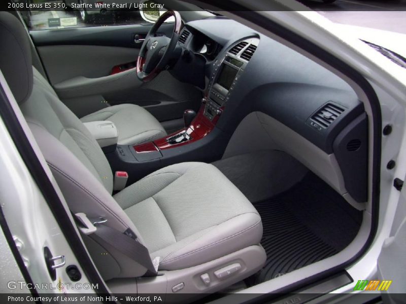 Starfire White Pearl / Light Gray 2008 Lexus ES 350