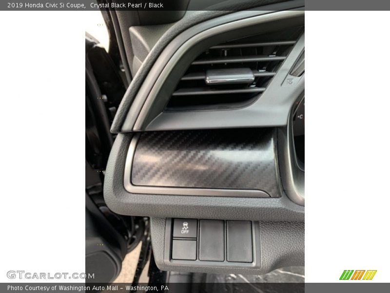 Crystal Black Pearl / Black 2019 Honda Civic Si Coupe