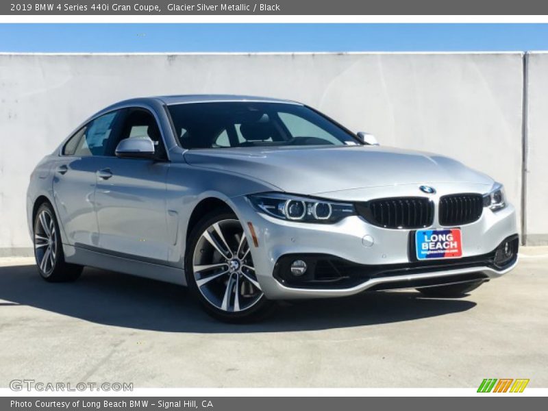 Glacier Silver Metallic / Black 2019 BMW 4 Series 440i Gran Coupe