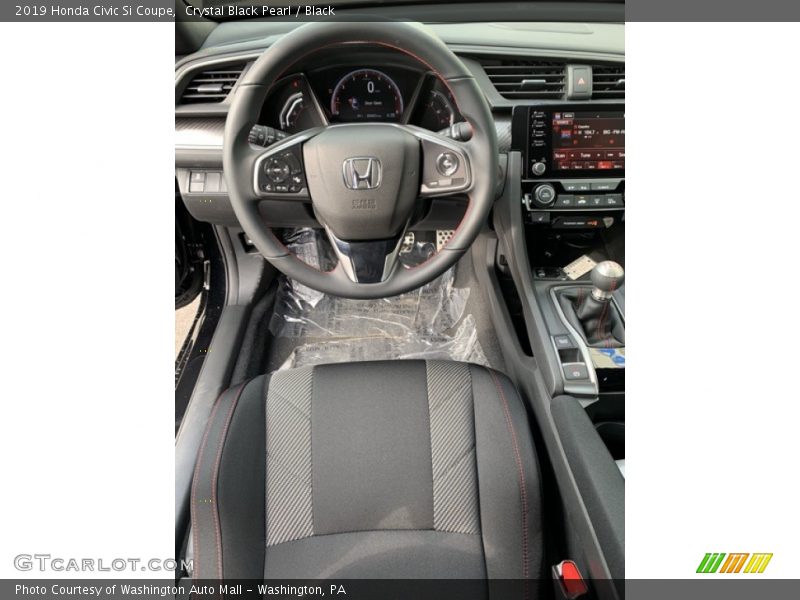 Crystal Black Pearl / Black 2019 Honda Civic Si Coupe