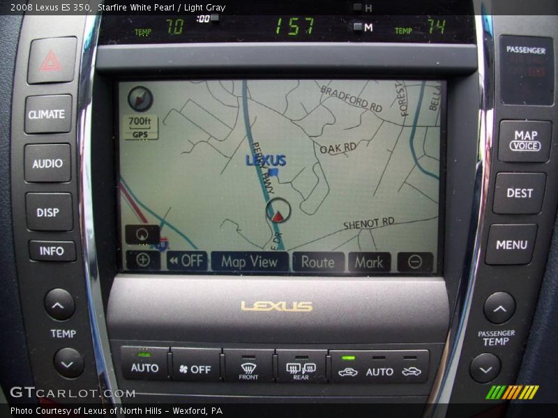 Starfire White Pearl / Light Gray 2008 Lexus ES 350