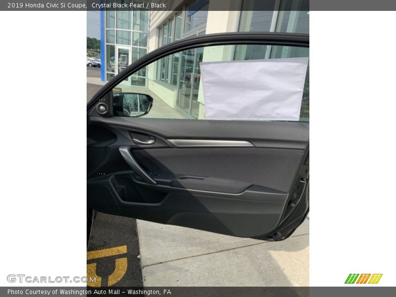 Crystal Black Pearl / Black 2019 Honda Civic Si Coupe