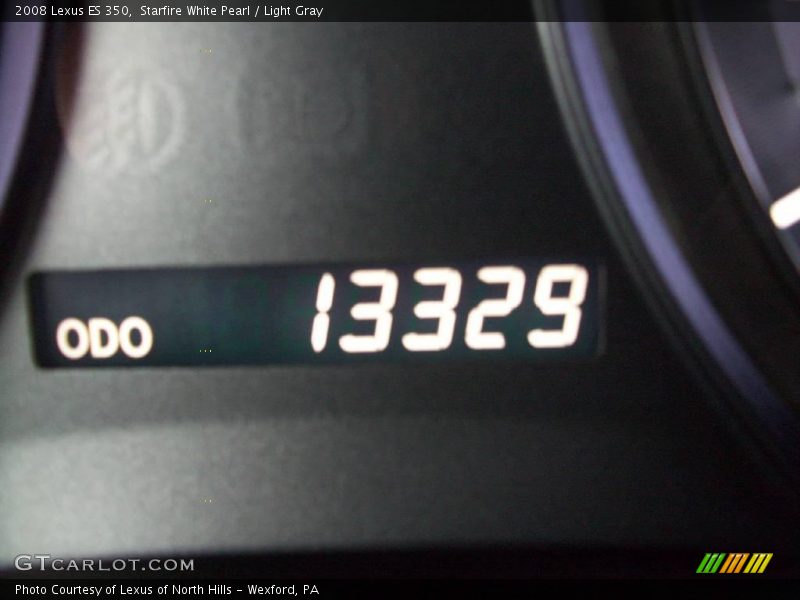 Starfire White Pearl / Light Gray 2008 Lexus ES 350