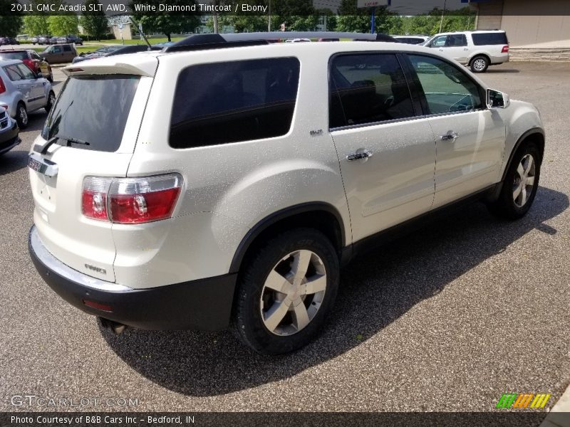 White Diamond Tintcoat / Ebony 2011 GMC Acadia SLT AWD