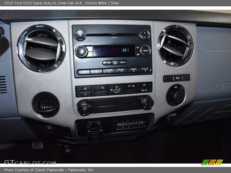 Oxford White / Steel 2015 Ford F250 Super Duty XL Crew Cab 4x4