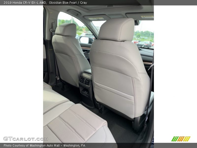 Obsidian Blue Pearl / Gray 2019 Honda CR-V EX-L AWD