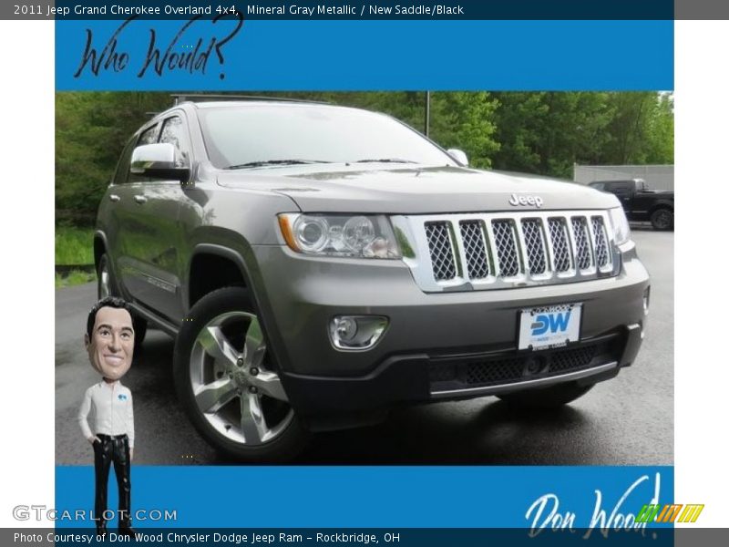 Mineral Gray Metallic / New Saddle/Black 2011 Jeep Grand Cherokee Overland 4x4