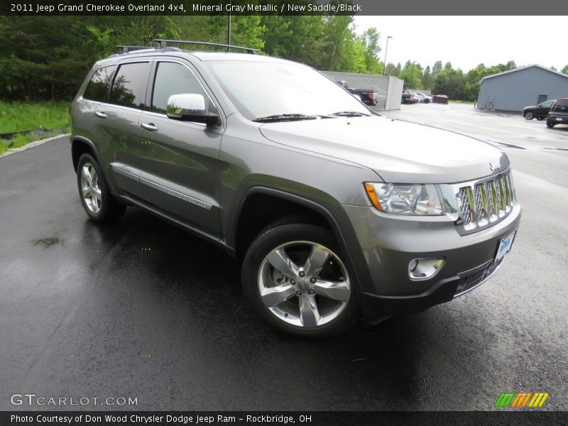 Mineral Gray Metallic / New Saddle/Black 2011 Jeep Grand Cherokee Overland 4x4