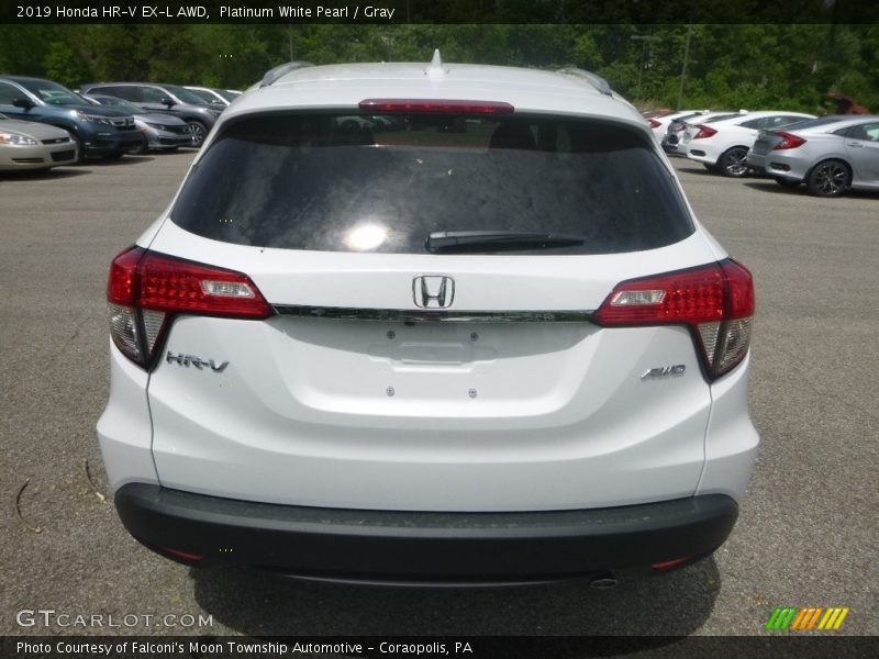Platinum White Pearl / Gray 2019 Honda HR-V EX-L AWD