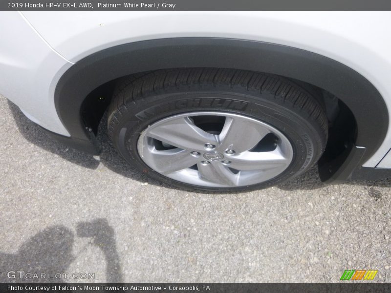 Platinum White Pearl / Gray 2019 Honda HR-V EX-L AWD