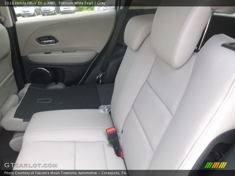 Platinum White Pearl / Gray 2019 Honda HR-V EX-L AWD