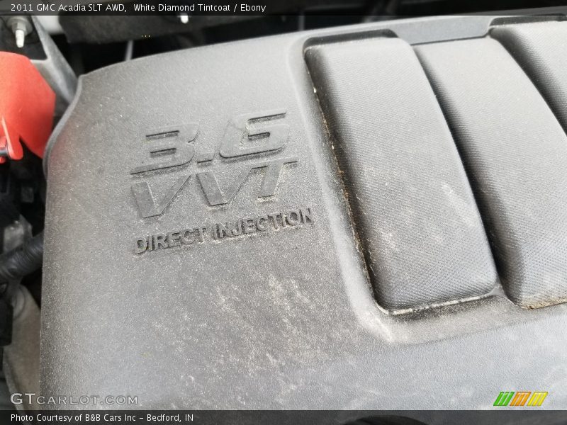 White Diamond Tintcoat / Ebony 2011 GMC Acadia SLT AWD