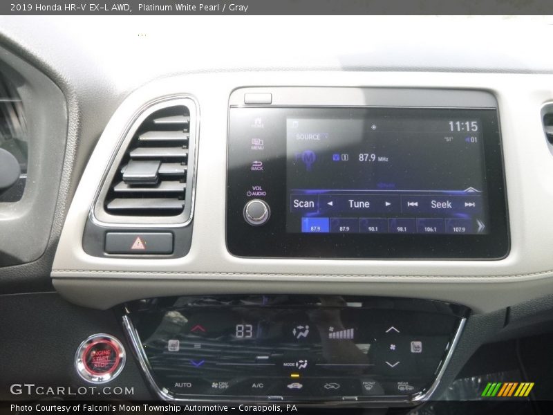 Platinum White Pearl / Gray 2019 Honda HR-V EX-L AWD