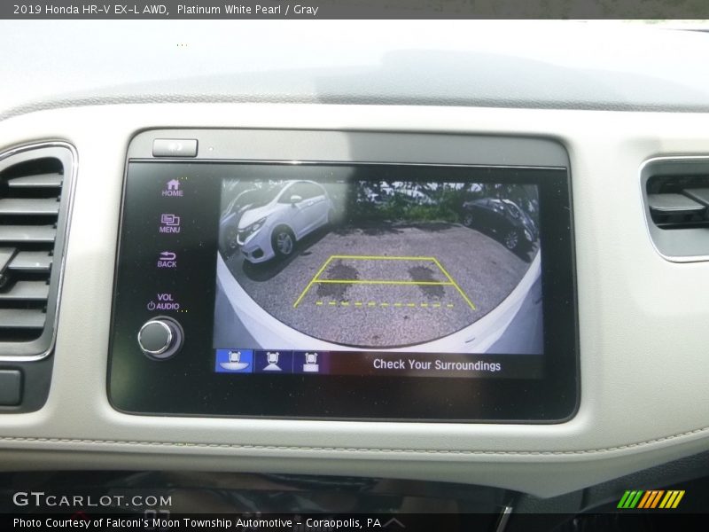 Platinum White Pearl / Gray 2019 Honda HR-V EX-L AWD