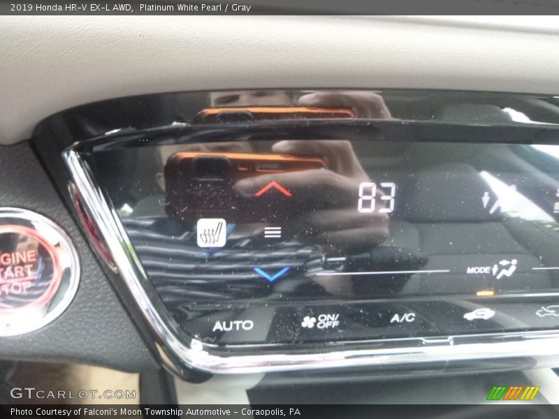 Platinum White Pearl / Gray 2019 Honda HR-V EX-L AWD