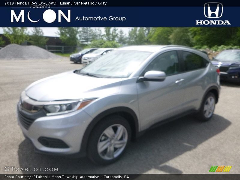 Lunar Silver Metallic / Gray 2019 Honda HR-V EX-L AWD