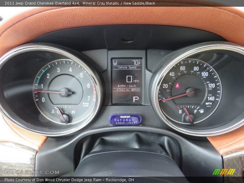 Mineral Gray Metallic / New Saddle/Black 2011 Jeep Grand Cherokee Overland 4x4