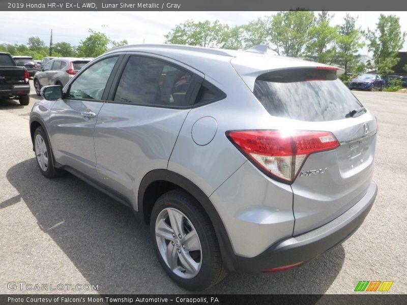 Lunar Silver Metallic / Gray 2019 Honda HR-V EX-L AWD
