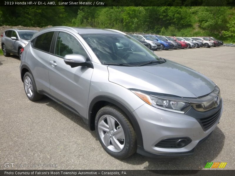 Lunar Silver Metallic / Gray 2019 Honda HR-V EX-L AWD
