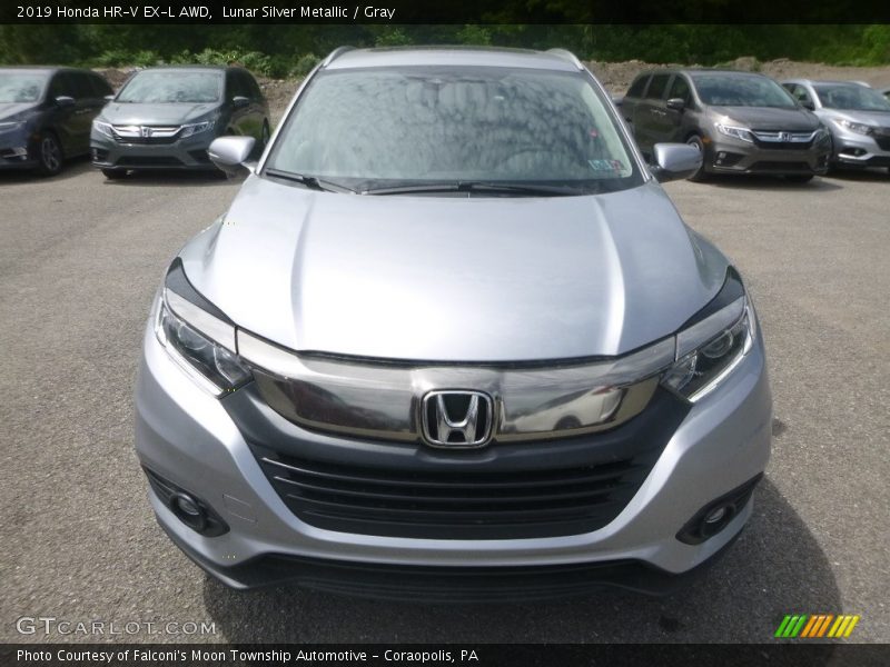 Lunar Silver Metallic / Gray 2019 Honda HR-V EX-L AWD