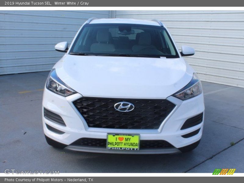 Winter White / Gray 2019 Hyundai Tucson SEL