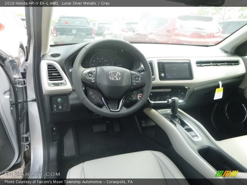 Lunar Silver Metallic / Gray 2019 Honda HR-V EX-L AWD