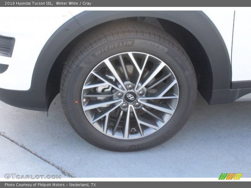 Winter White / Gray 2019 Hyundai Tucson SEL