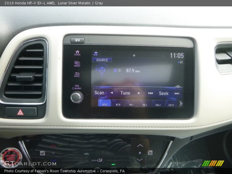 Lunar Silver Metallic / Gray 2019 Honda HR-V EX-L AWD