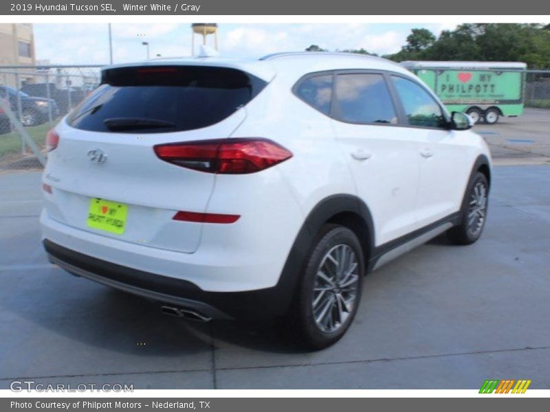 Winter White / Gray 2019 Hyundai Tucson SEL
