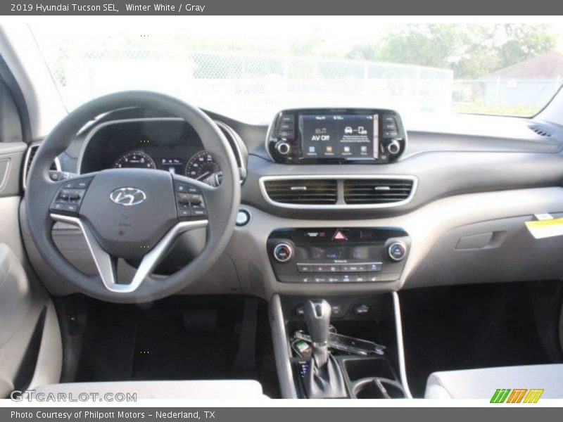 Winter White / Gray 2019 Hyundai Tucson SEL