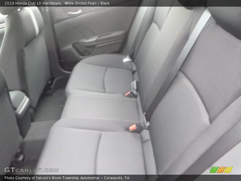 White Orchid Pearl / Black 2019 Honda Civic LX Hatchback
