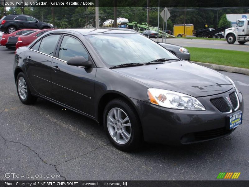 Granite Metallic / Ebony 2006 Pontiac G6 Sedan