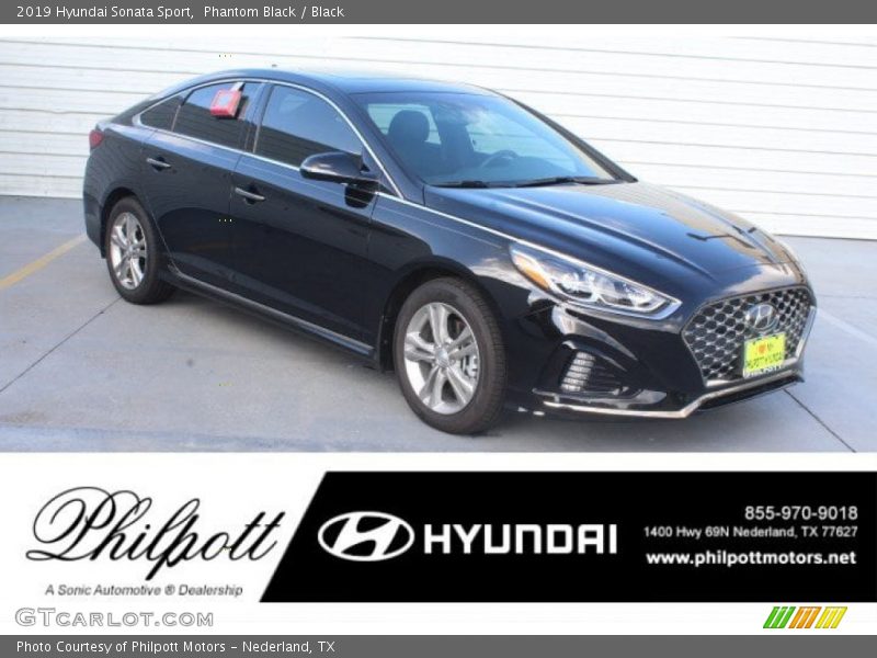 Phantom Black / Black 2019 Hyundai Sonata Sport