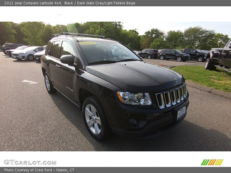 Black / Dark Slate Gray/Light Pebble Beige 2012 Jeep Compass Latitude 4x4