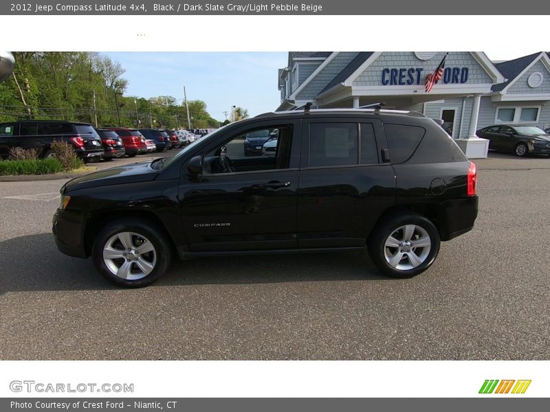 Black / Dark Slate Gray/Light Pebble Beige 2012 Jeep Compass Latitude 4x4