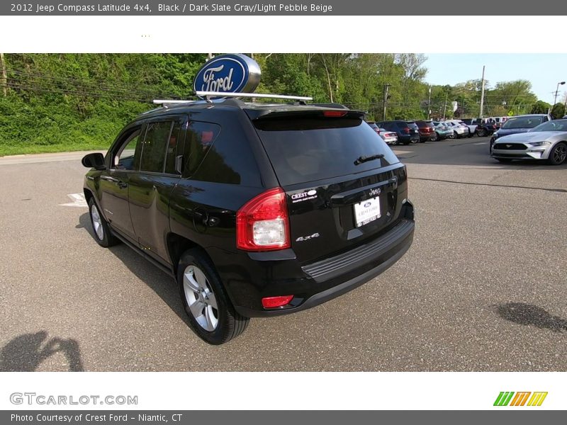 Black / Dark Slate Gray/Light Pebble Beige 2012 Jeep Compass Latitude 4x4