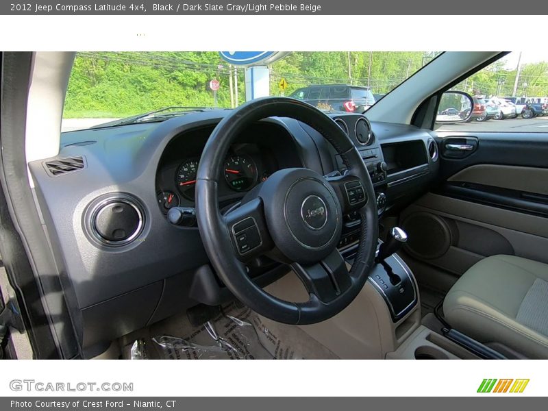 Black / Dark Slate Gray/Light Pebble Beige 2012 Jeep Compass Latitude 4x4