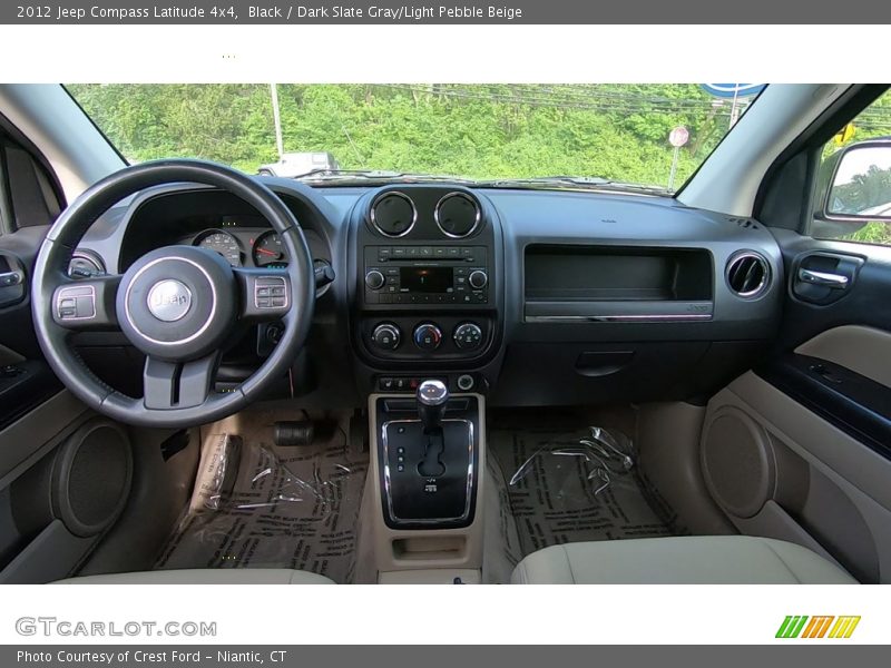 Black / Dark Slate Gray/Light Pebble Beige 2012 Jeep Compass Latitude 4x4