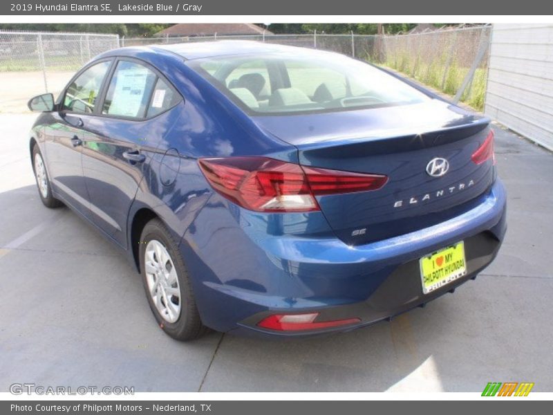 Lakeside Blue / Gray 2019 Hyundai Elantra SE