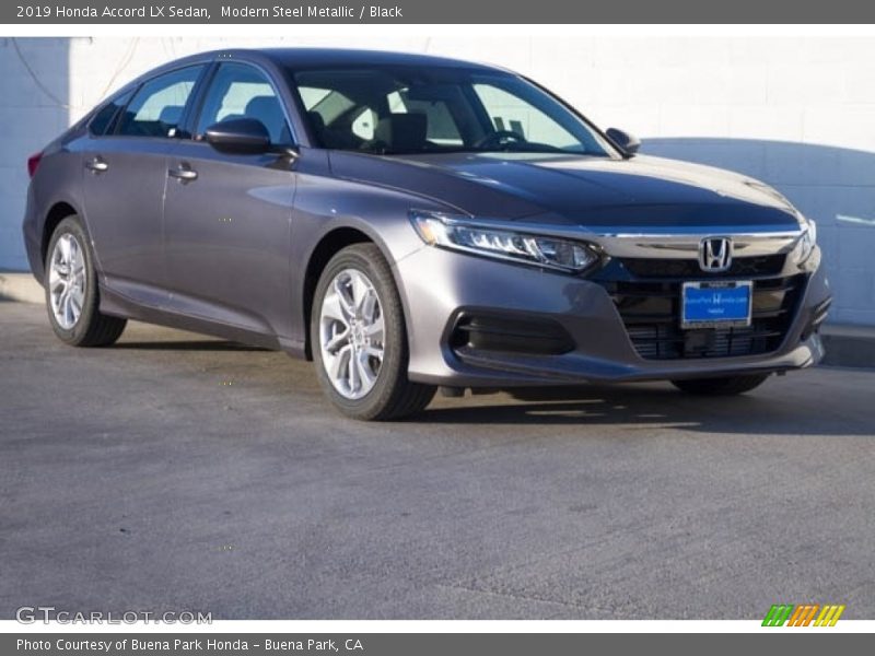 Modern Steel Metallic / Black 2019 Honda Accord LX Sedan