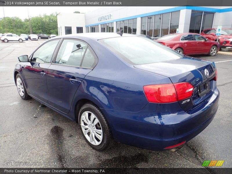 Tempest Blue Metallic / Titan Black 2014 Volkswagen Jetta SE Sedan