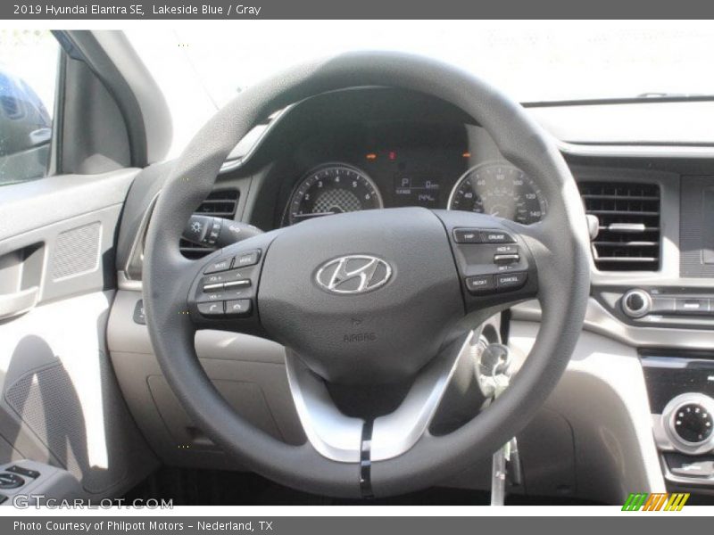 Lakeside Blue / Gray 2019 Hyundai Elantra SE