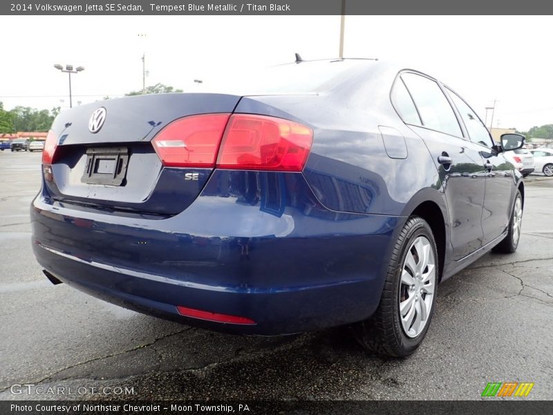 Tempest Blue Metallic / Titan Black 2014 Volkswagen Jetta SE Sedan