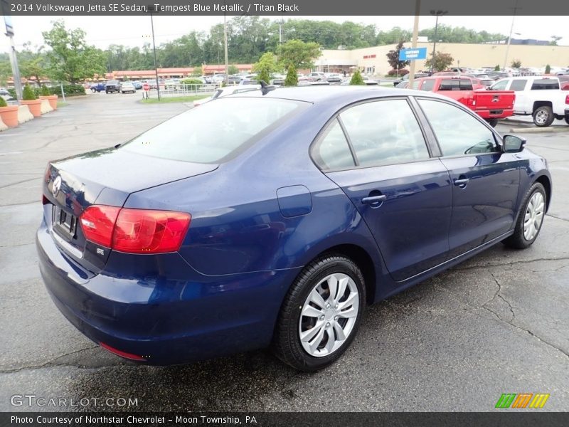 Tempest Blue Metallic / Titan Black 2014 Volkswagen Jetta SE Sedan